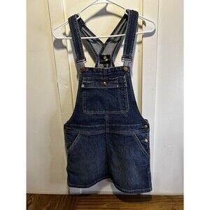 Wrangler Women’s Denim Skirtall Skirt Bib Overalls Denim Dress Size Small NWoT